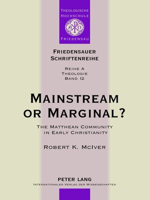cover image of Mainstream or Marginal?